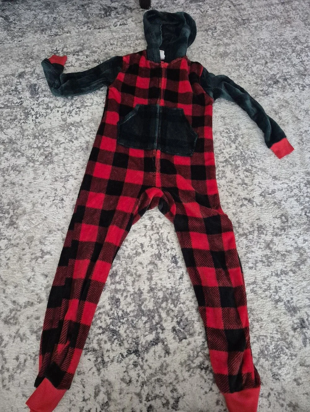 Cat and jack plaid onesie size kids small
